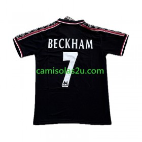 Camisolas de futebol Manchester United Beckham 7 Retro Equipamento 3ª 1998-1999 Manga Curta